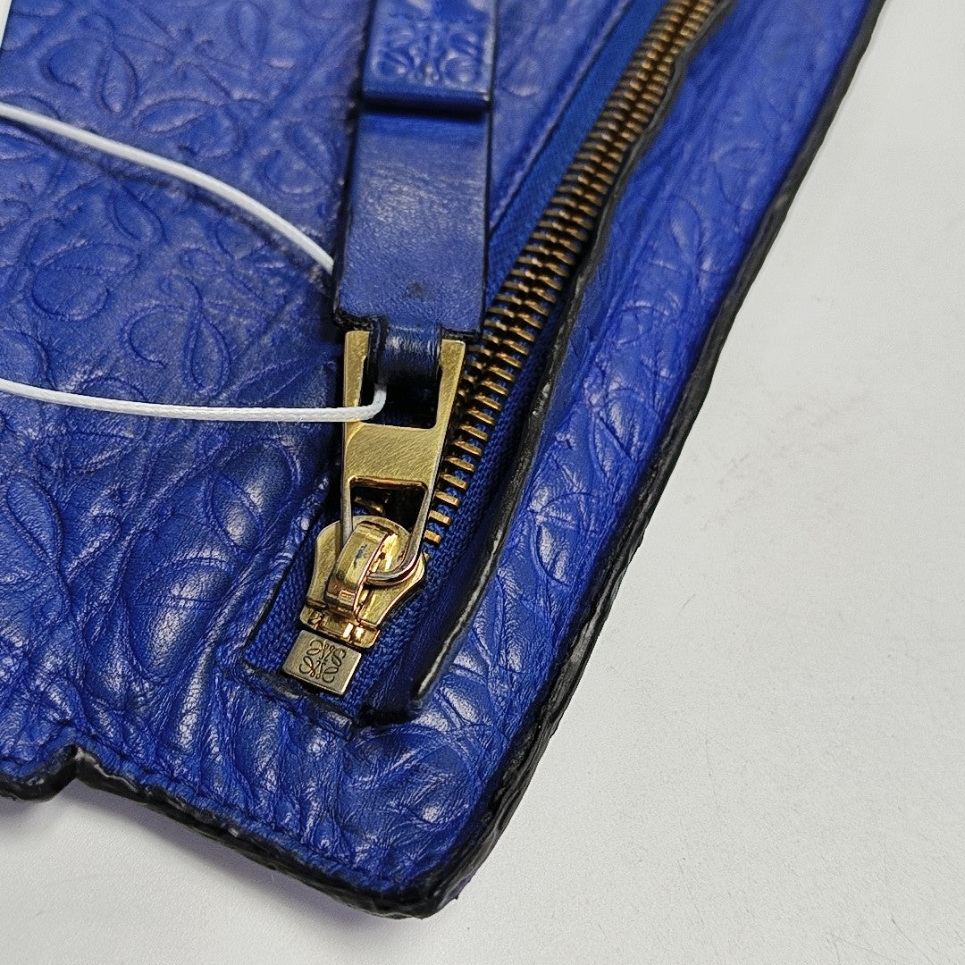 T Pouch Calfskin Blue
