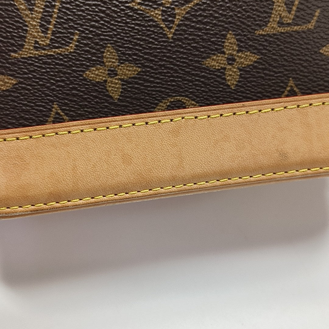 ALMA Mini Monogram Coated Canvas Brown