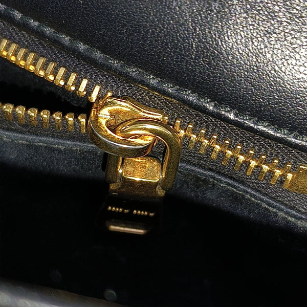 Quilted Calfskin Shoulder Bag Black
