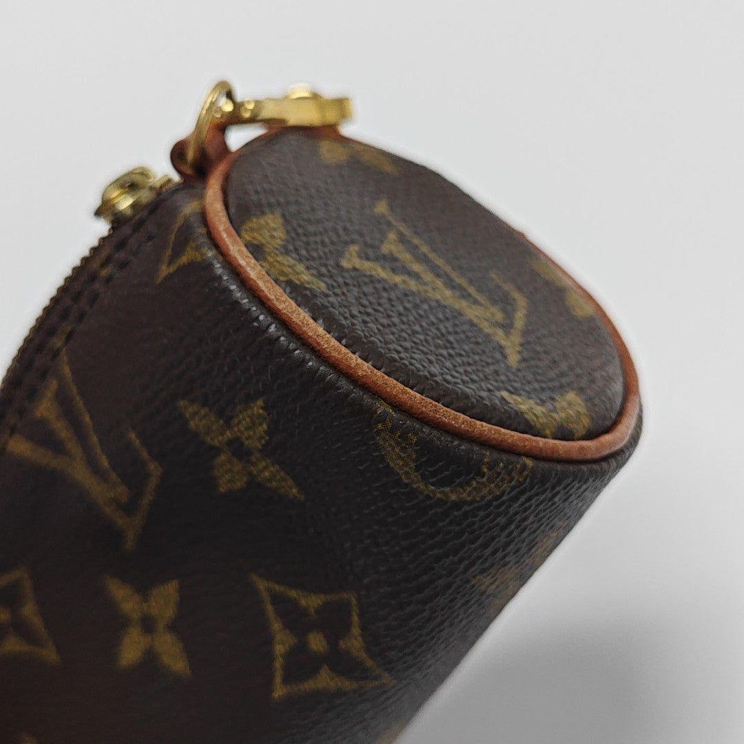 PAPILLON Mini Monogram Coated Canvas Brown