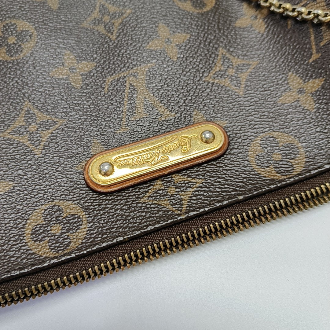 EVA Monogram Coated Canvas Brown
