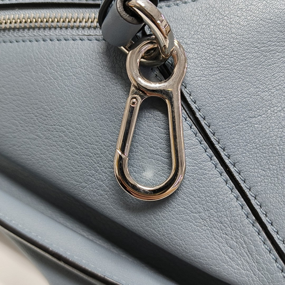 Authenticated pre-owned  Puzzle Small Calfskin Blue - Shoulder Bag at Looply