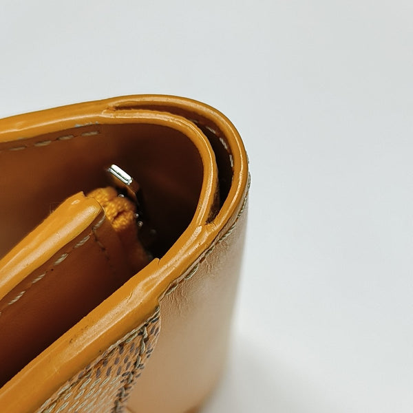 Saint-Marc Coated Canvas Yellow Wallet
