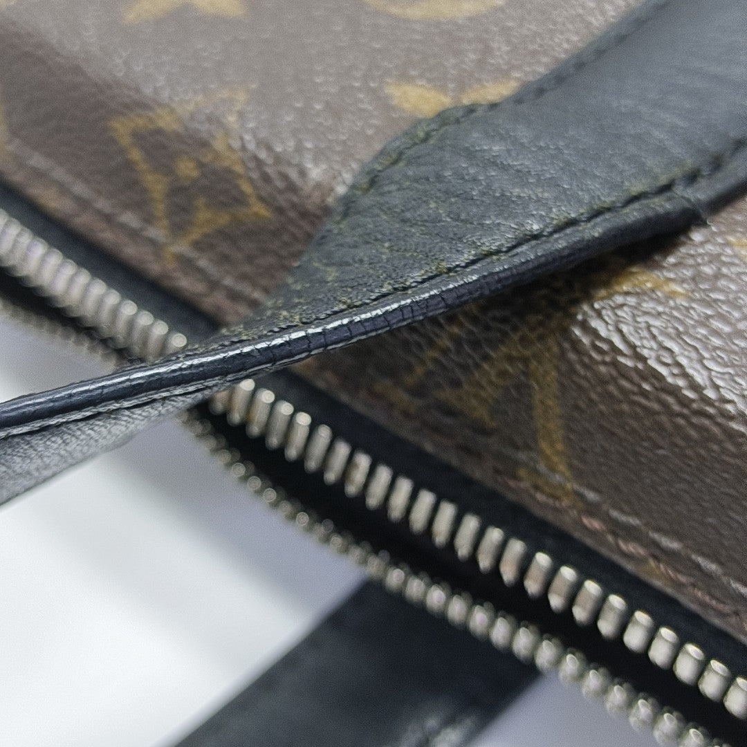KITAN Monogram Coated Canvas Brown