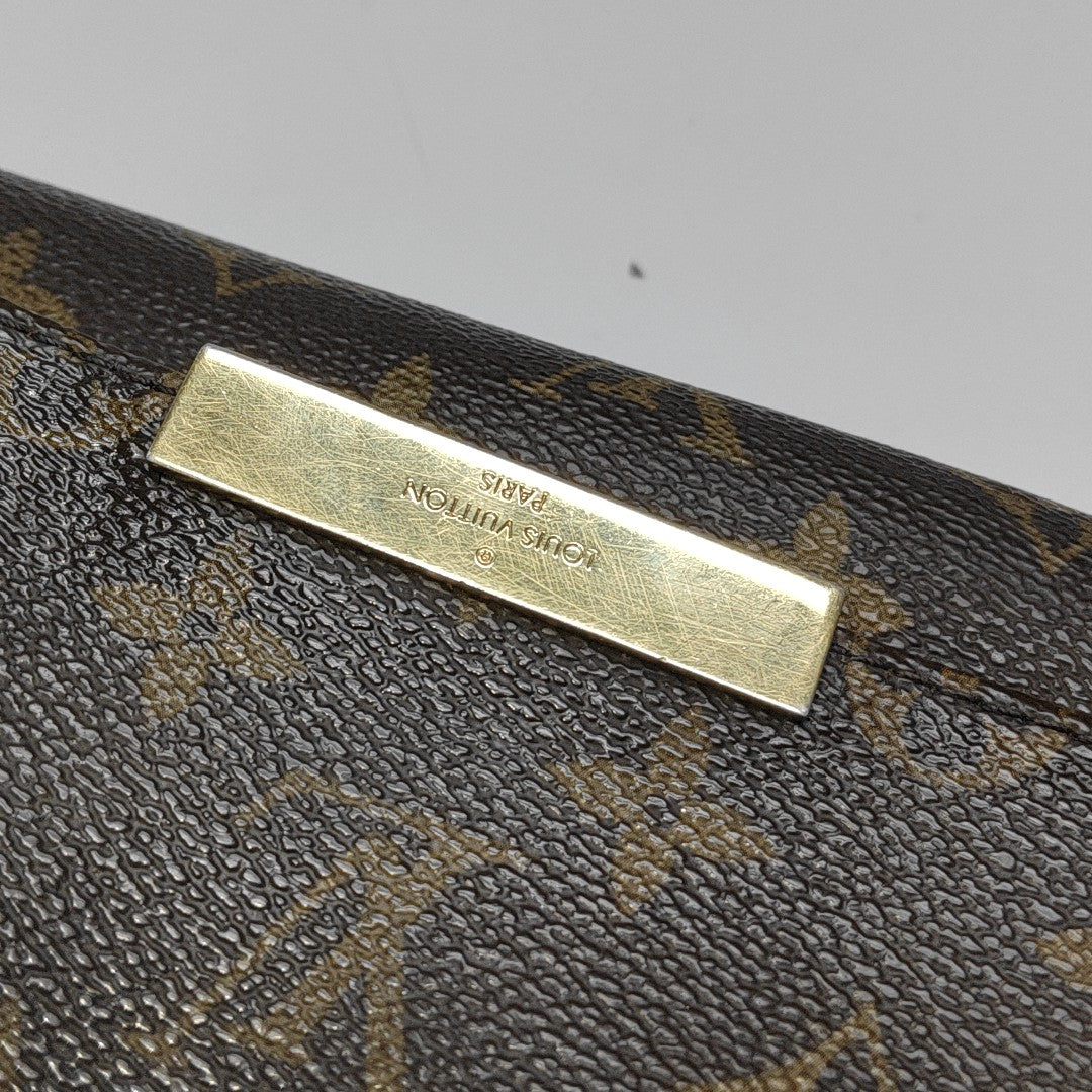 FAVORITE PM Monogram Coated Canvas Brown