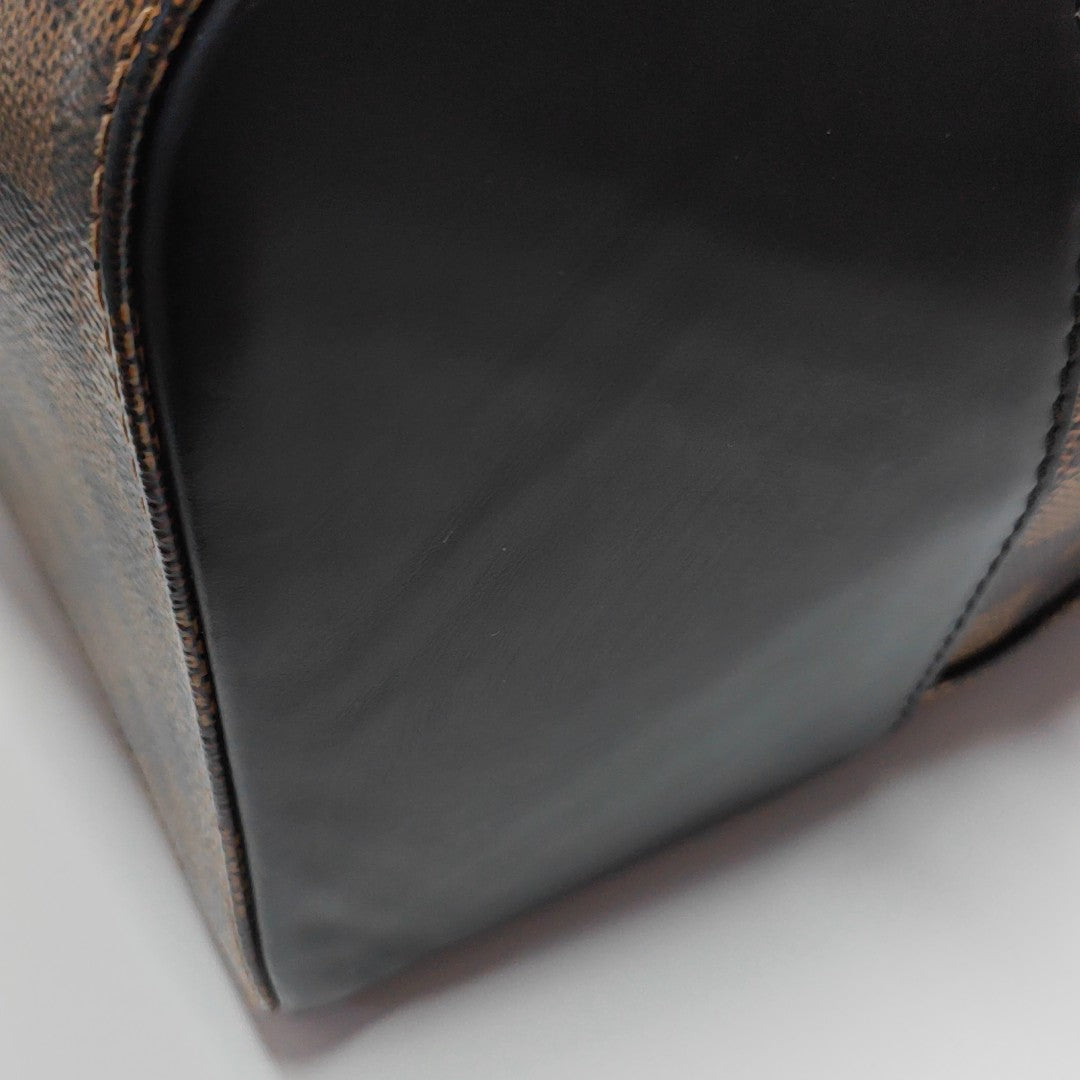 JAKE Damier Ebene Coated Canvas Brown