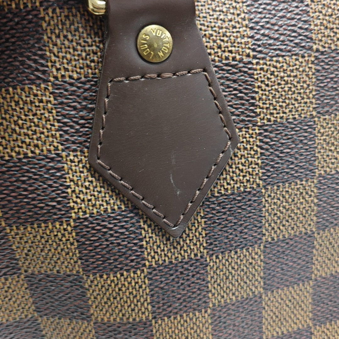 SPEEDY 25 Damier Ebene Coated Canvas Brown