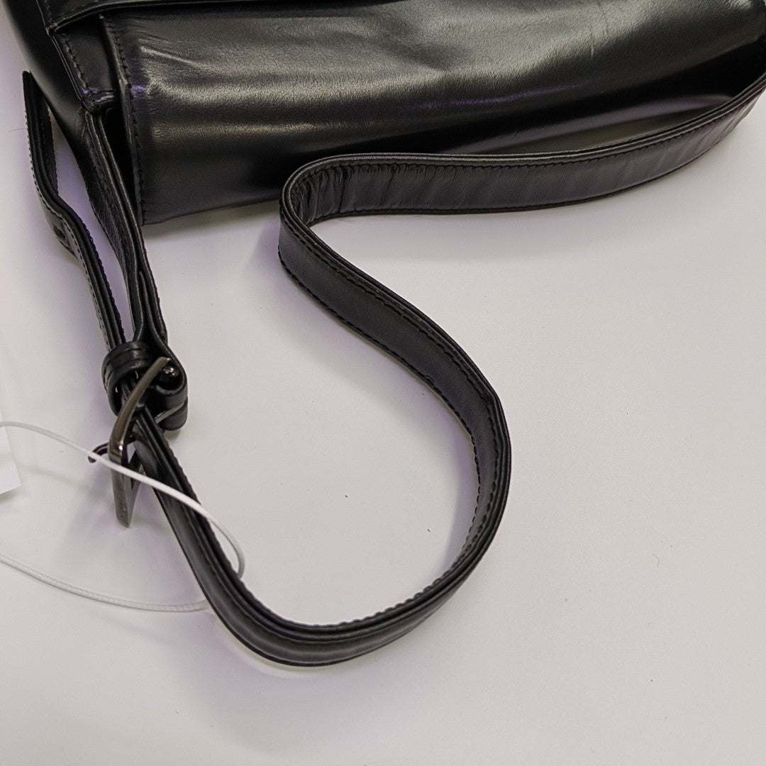 Calfskin Shoulder Bag Black