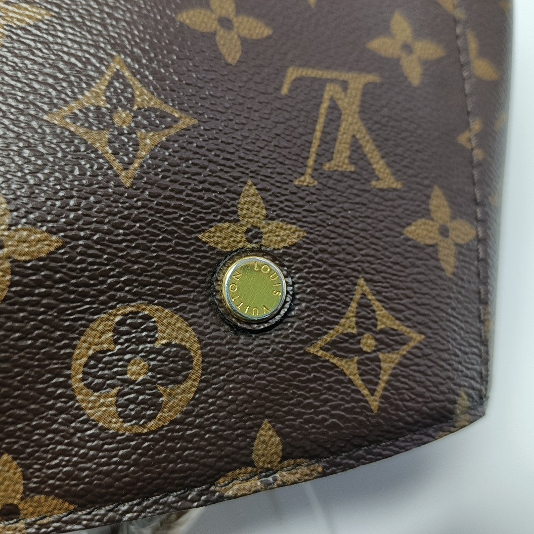 MONTAIGNE BB Monogram Coated Canvas Brown