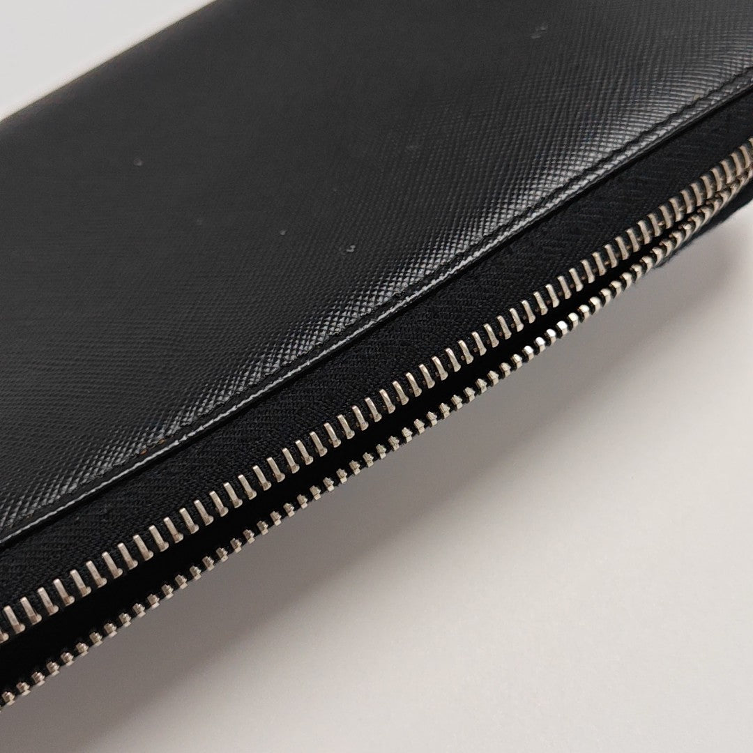 Saffiano Calfskin Wallet Black