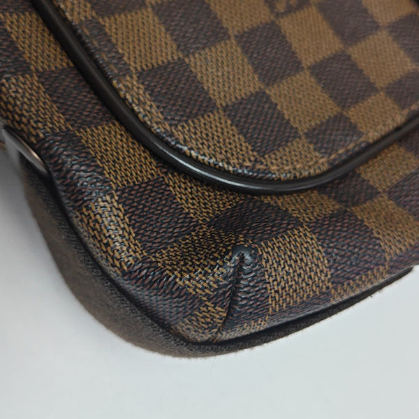 BROOKLYN Damier Ebene Coated Canvas Brown