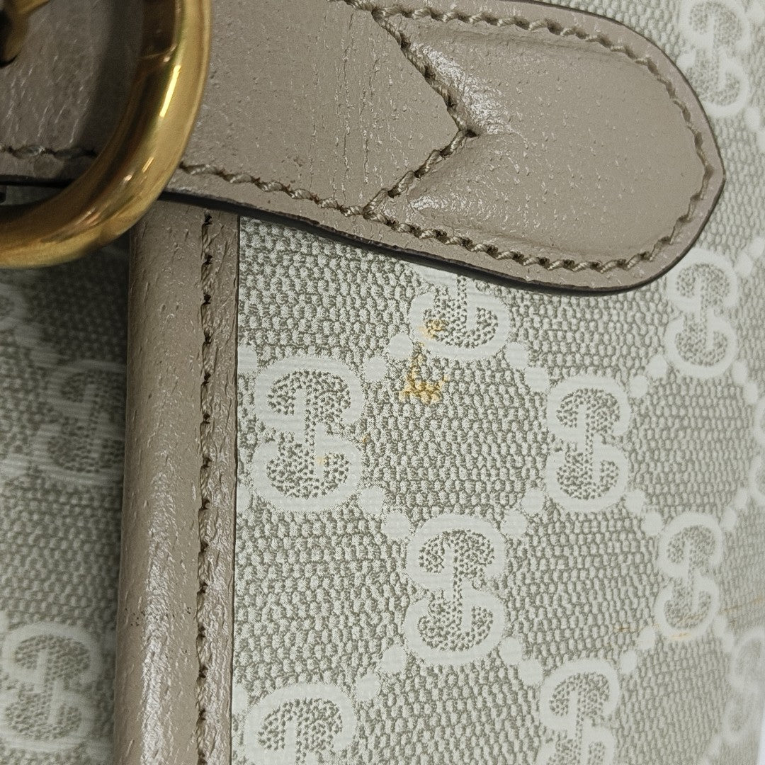 Monogram Coated Canvas Backpack Beige