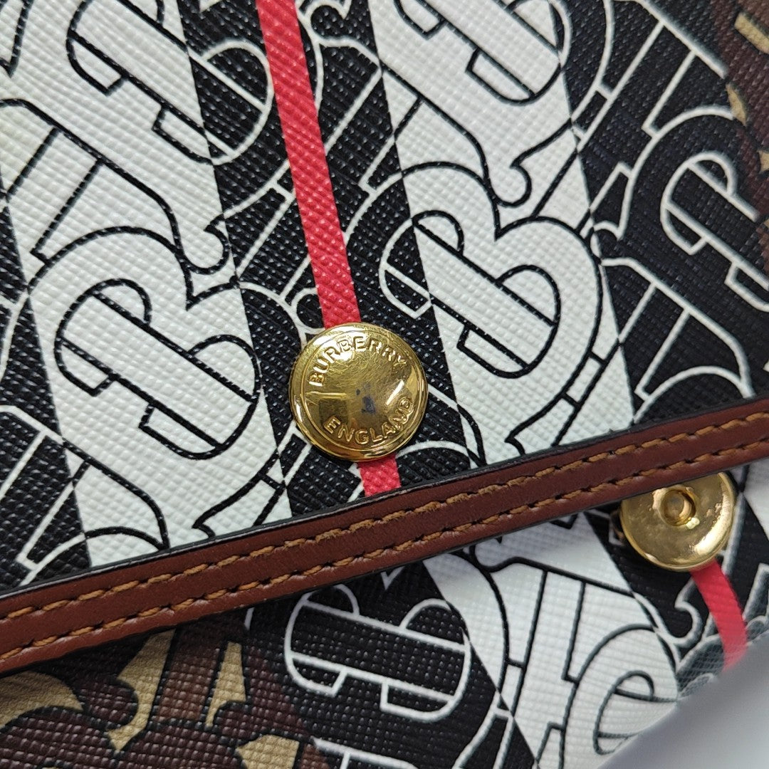 Crossbody Bag Coated Canvas Multicolor