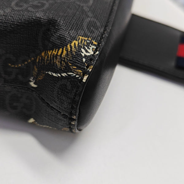 GG Supreme Monogram Coated Canvas Black