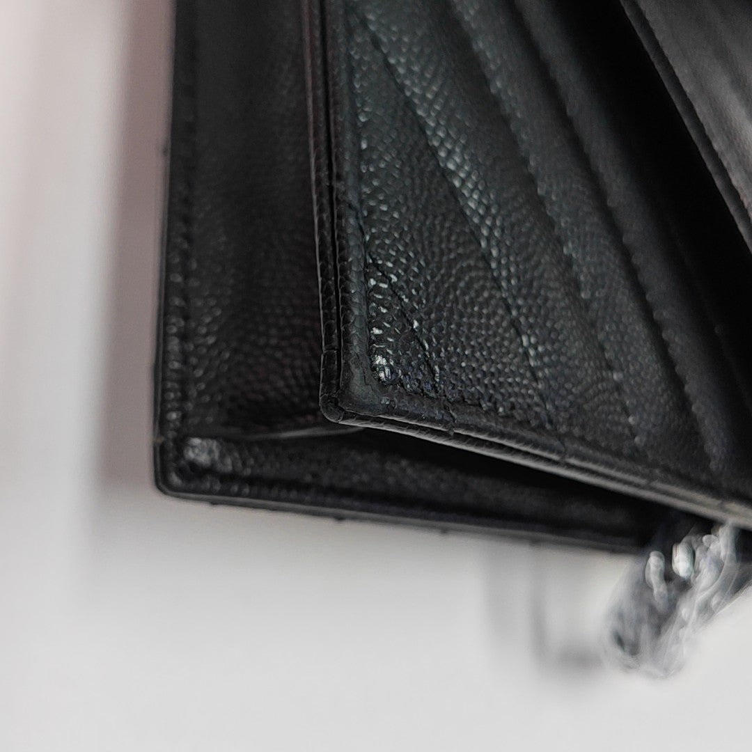 MONOGRAM WOC Chevron Calfskin Black