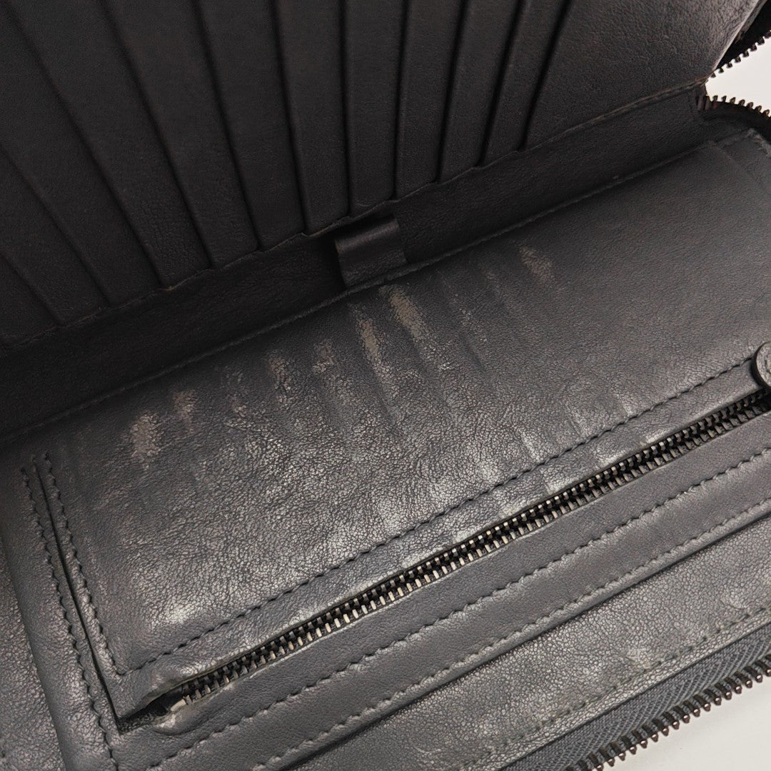 Calfskin Wallet Gray
