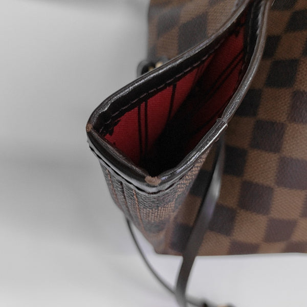 NEVERFULL MM Damier Ebene Coated Canvas Brown