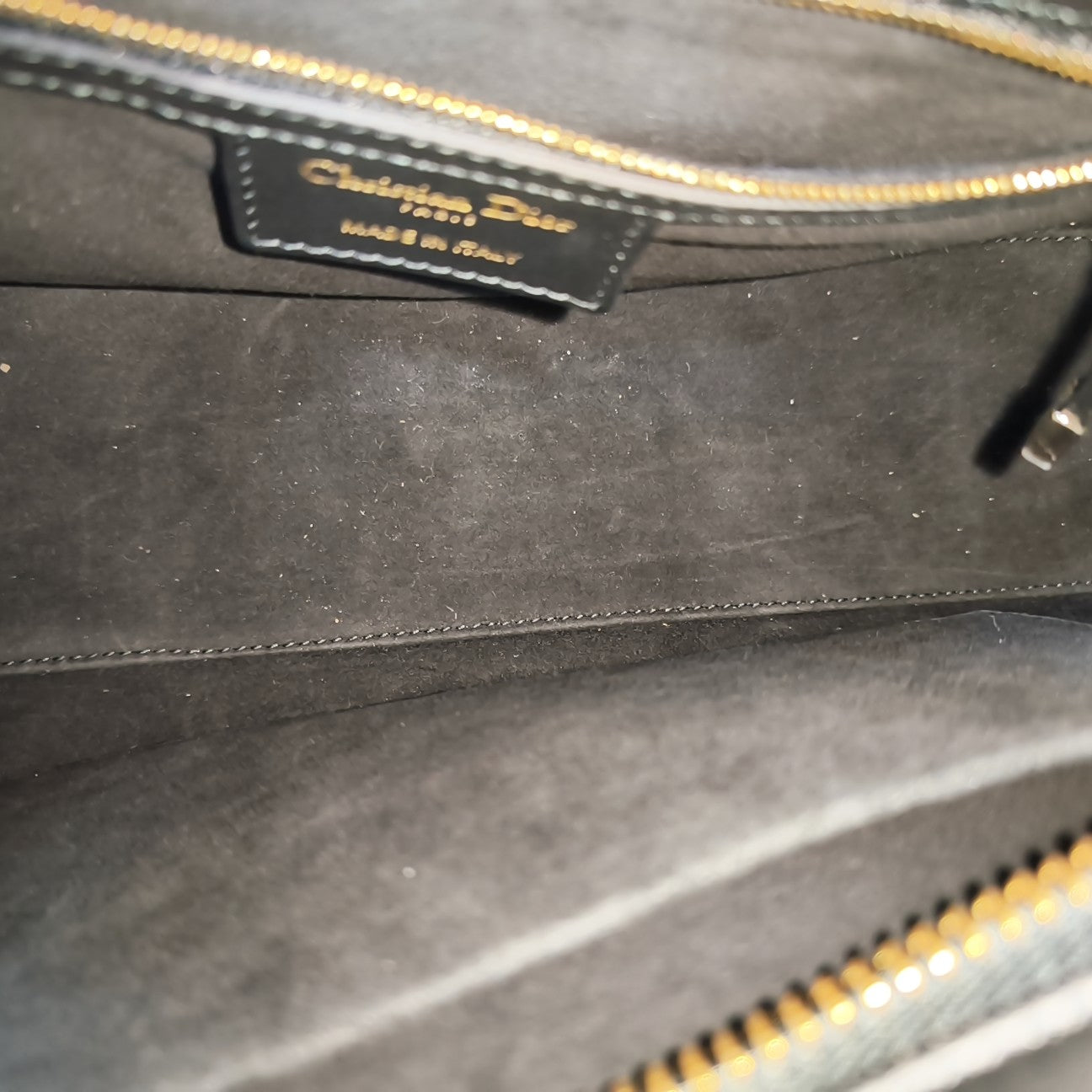 Lady D-Sire Medium Cannage Calfskin Black