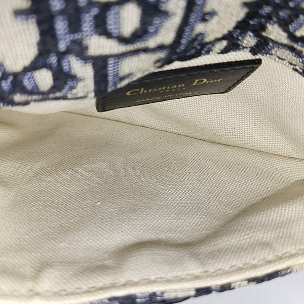 Saddle Mini Oblique Canvas Blue