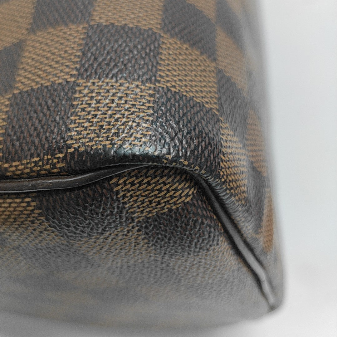 SPEEDY 25 Damier Ebene Coated Canvas Brown