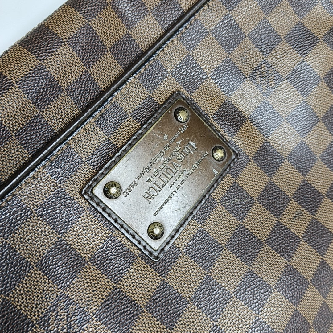 BROOKLYN Damier Ebene Coated Canvas Brown