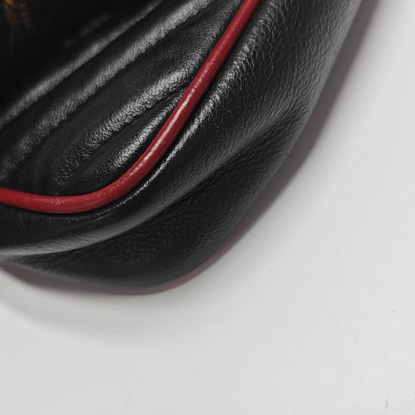 GG Marmont Super Mini Quilted Calfskin Black