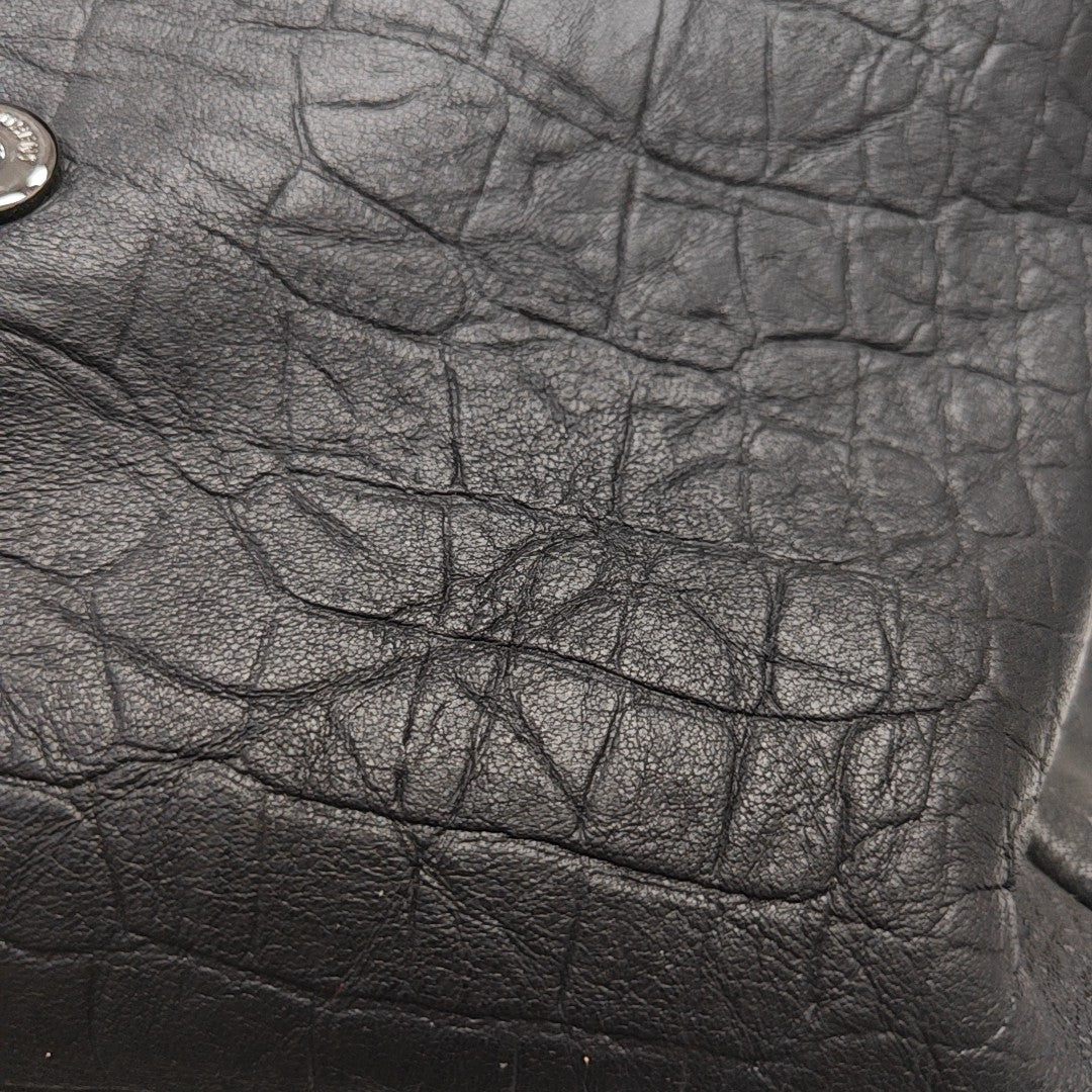 Calfskin Shoulder Bag Black