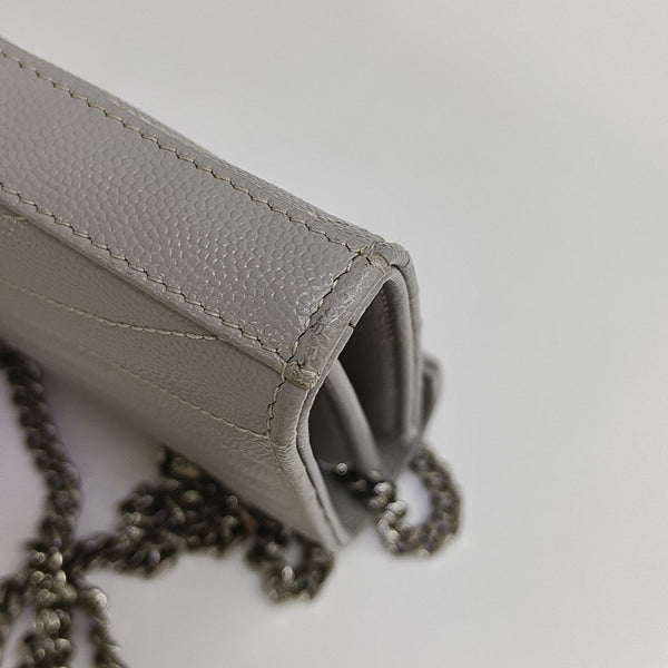 MONOGRAM Medium Chevron Calfskin Gray