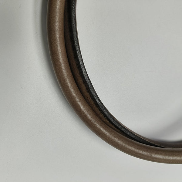 Calfskin Top Handle Bag Brown