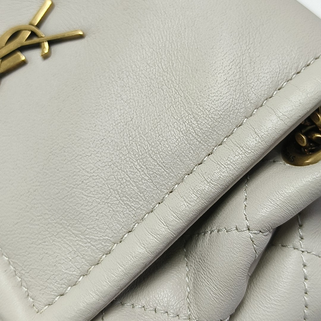 NOLITA Mini Quilted Lambskin White