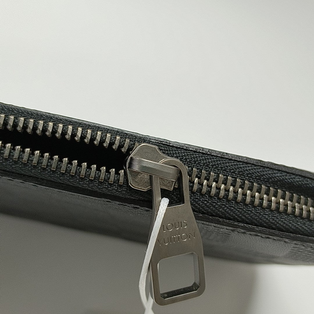 ATOLL Damier Graphite Calfskin Black