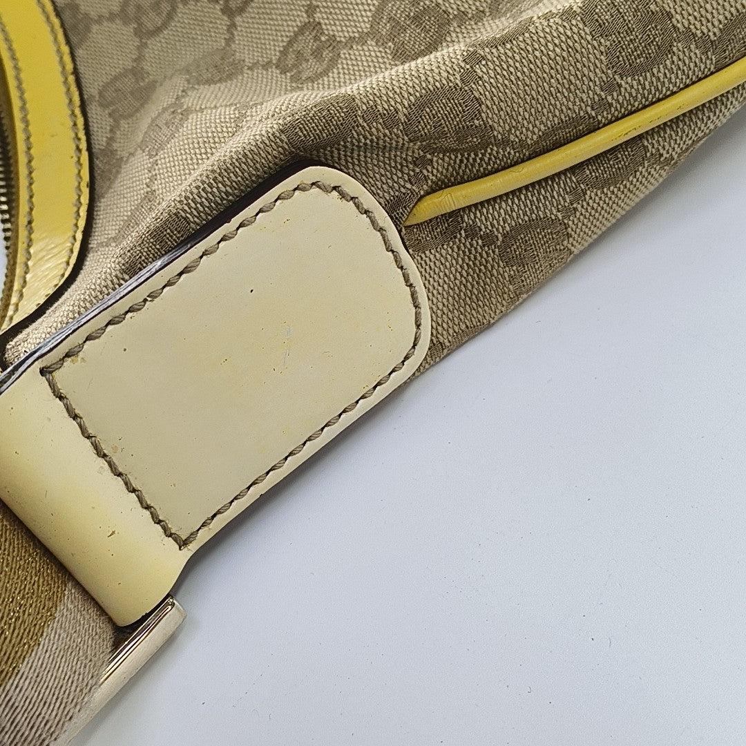 Monogram Coated Canvas Shoulder Bag Beige
