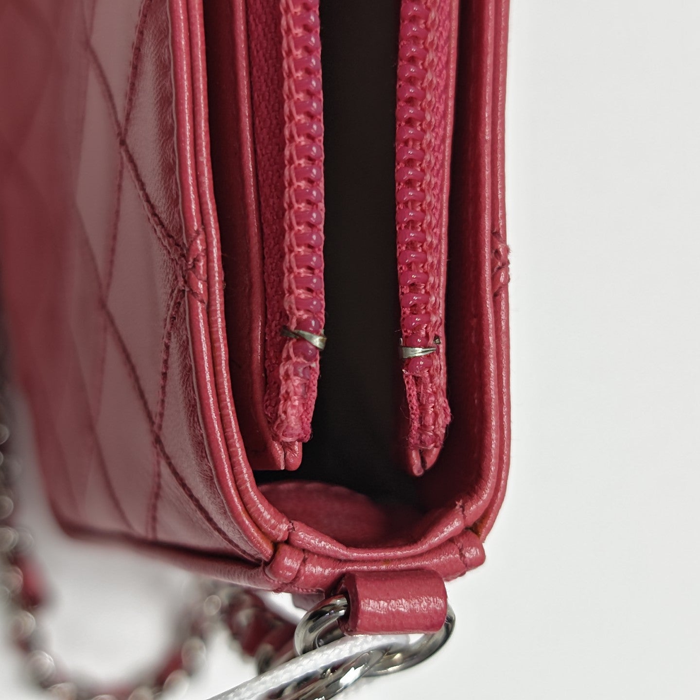 Quilted Lambskin Shoulder Bag Pink