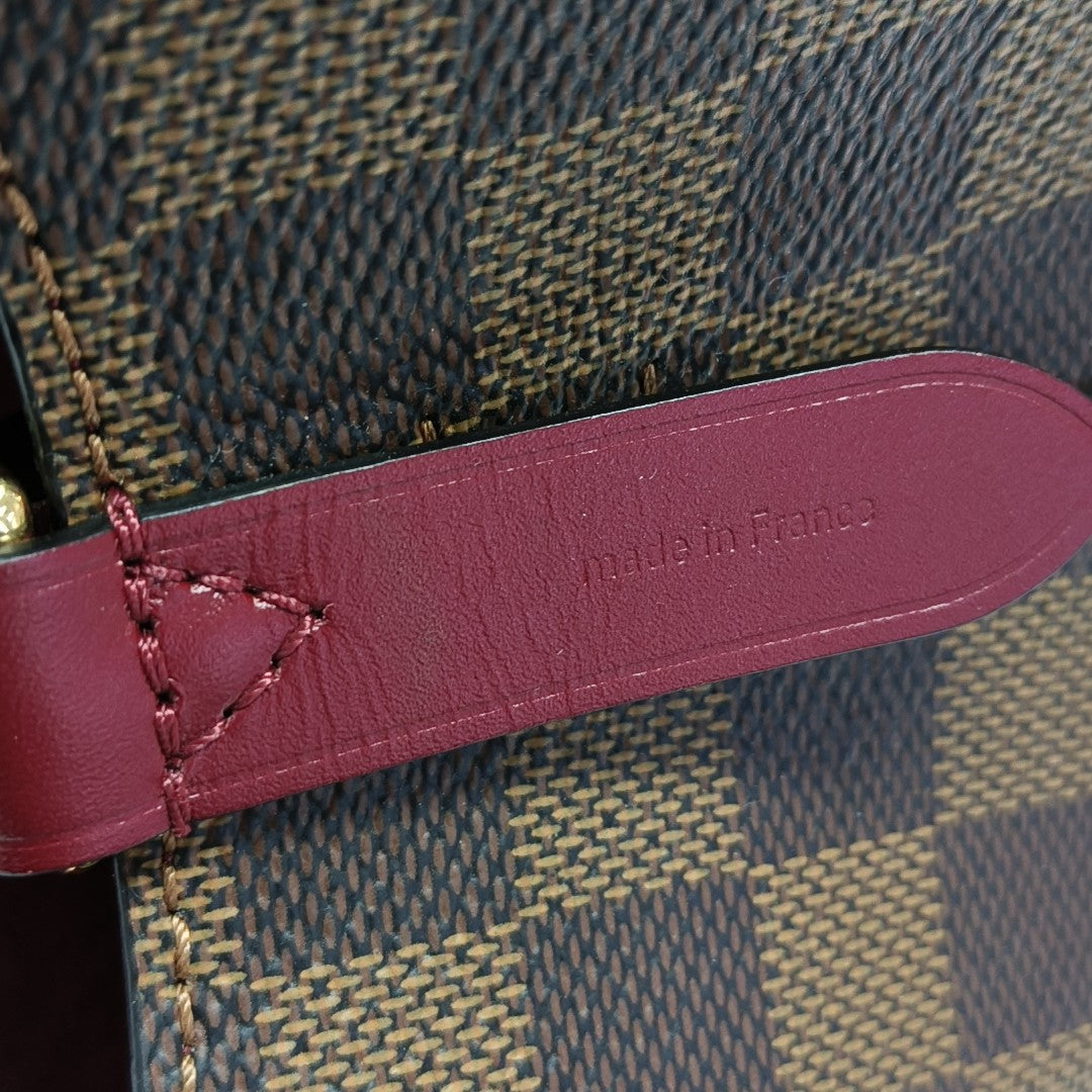 NÉONOÉ MM Damier Ebene Coated Canvas Brown