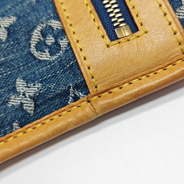 Monogram Denim Tote Bag Blue