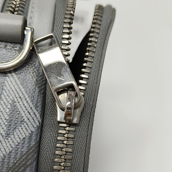 Coated Canvas Shoulder Bag Gray