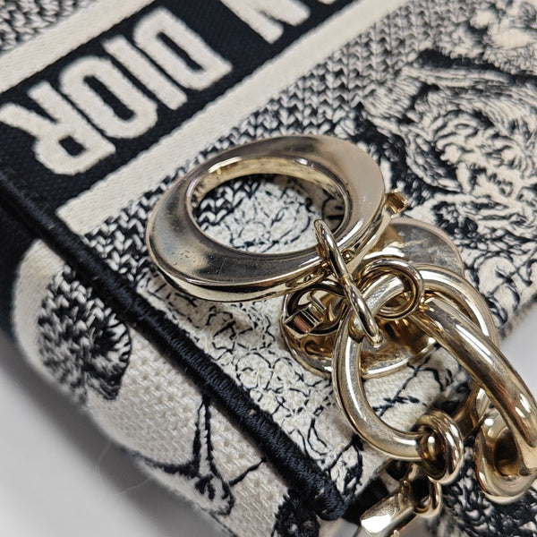 Lady Dior Mini Lona Multicolor