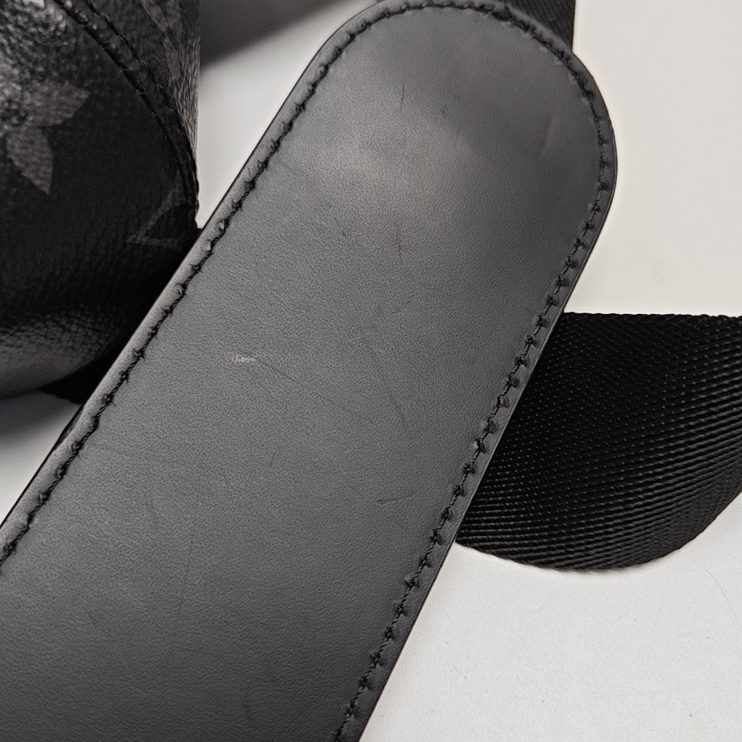 VOYAGER PM Monogram Coated Canvas Black