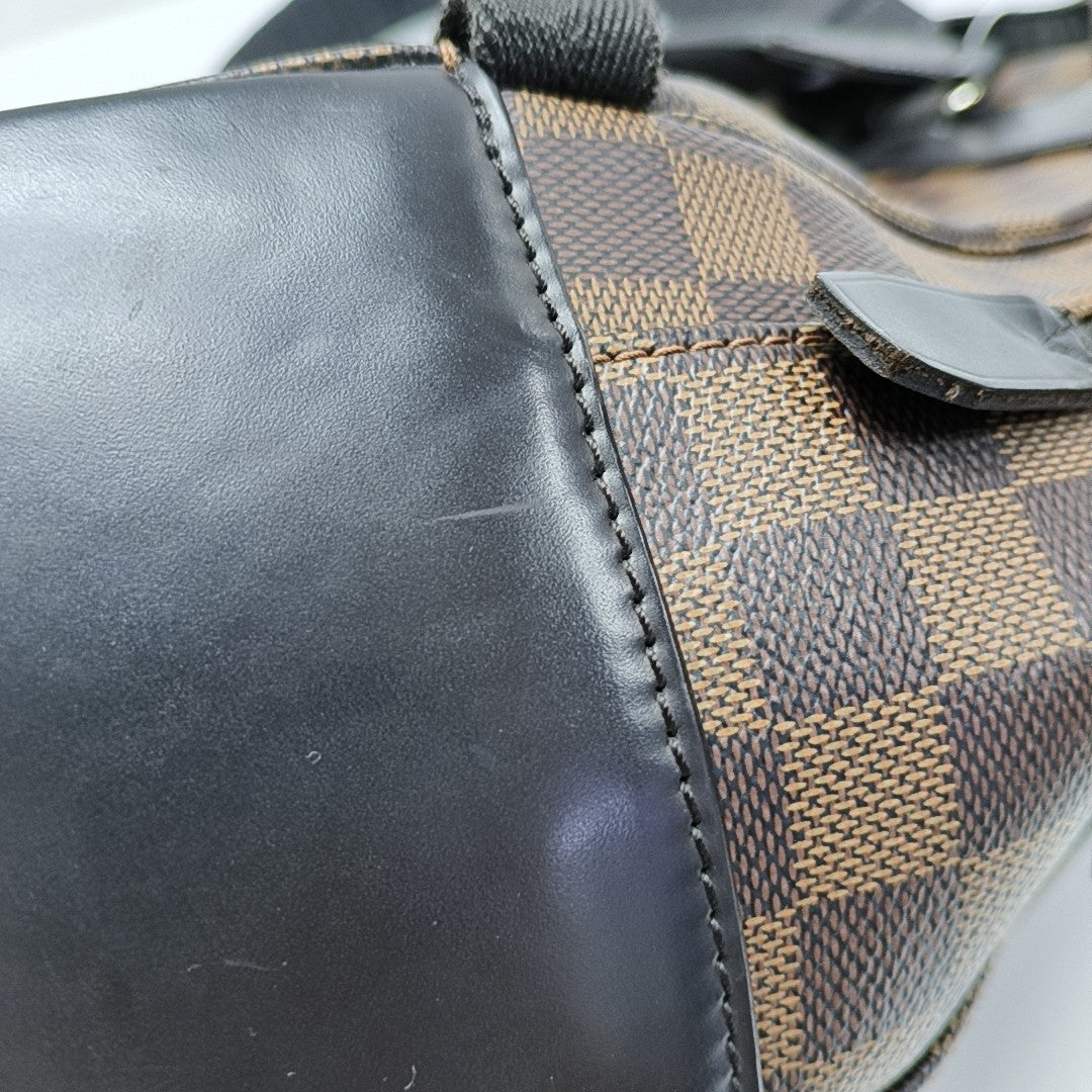 JAKE Damier Ebene Coated Canvas Brown