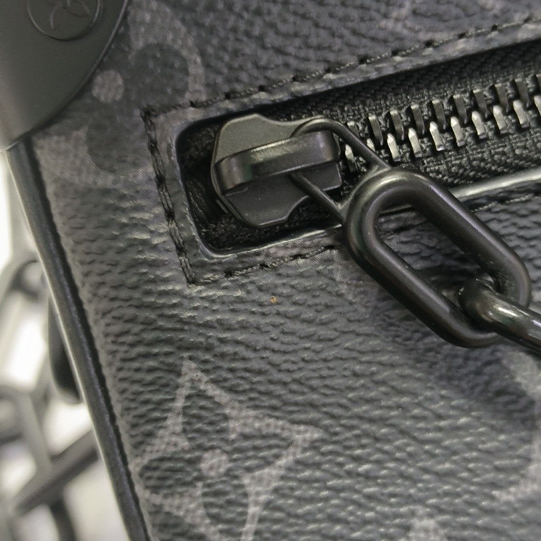 SOFT TRUNK Mini Monogram Coated Canvas Black