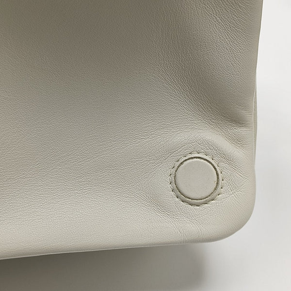 Quilted Lambskin Shoulder Bag White
