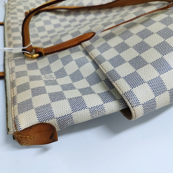 TOTALLY GM Damier Azur Coated Canvas White