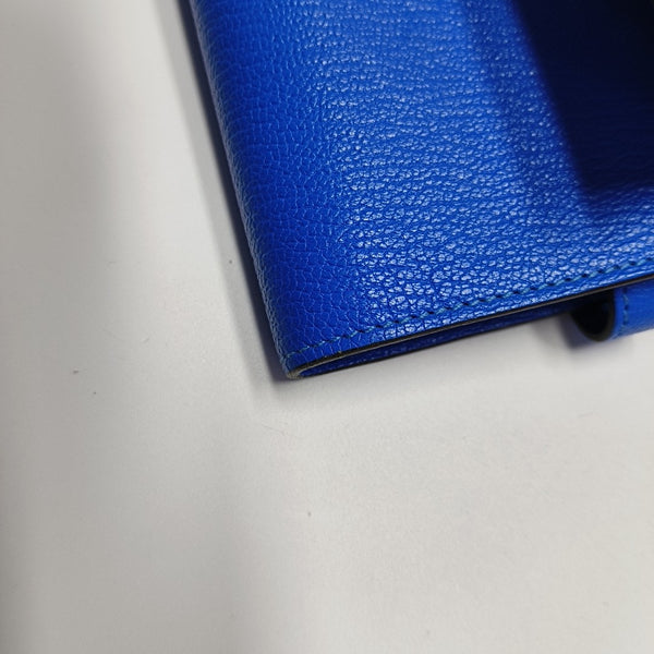 Kelly Chèvre Mysore Blue Wallet