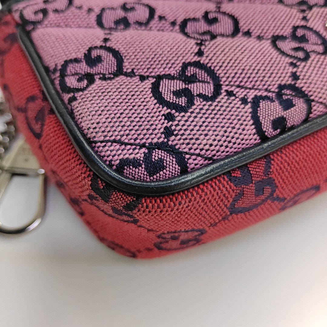 GG Marmont Mini Quilted Canvas Multicolor