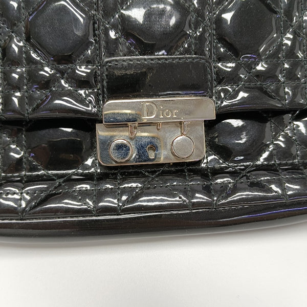 Miss Dior Cannage Patent Leather Black