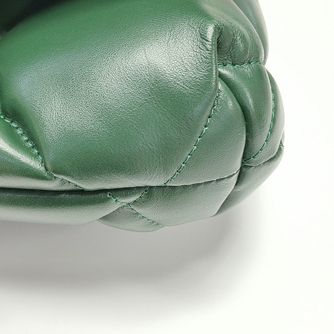 B. Quilted Calfskin Green