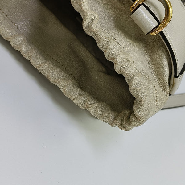 Horsebit 1955 Small Coated Canvas Beige
