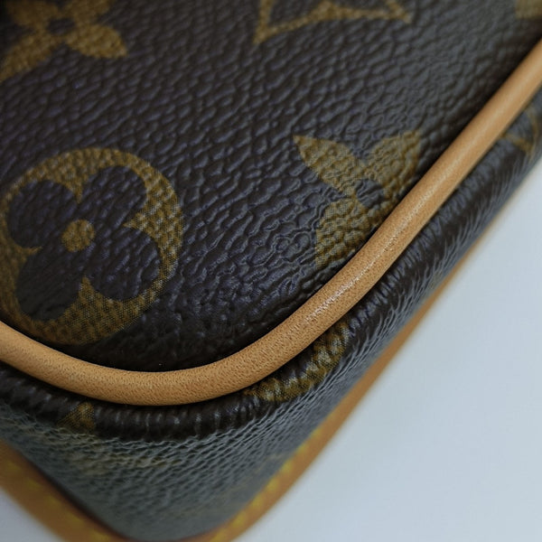 DIANE Nano Monogram Coated Canvas Brown