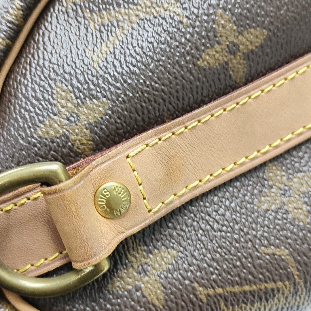 SPEEDY 25 Monogram Coated Canvas Brown