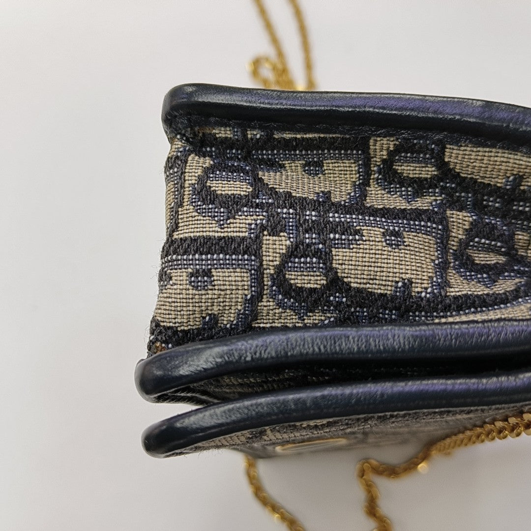 30 Montaigne Oblique Canvas Blue